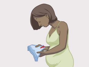 Anzeichen für eine bevorstehende Entbindung: Verlust von etwas Blut